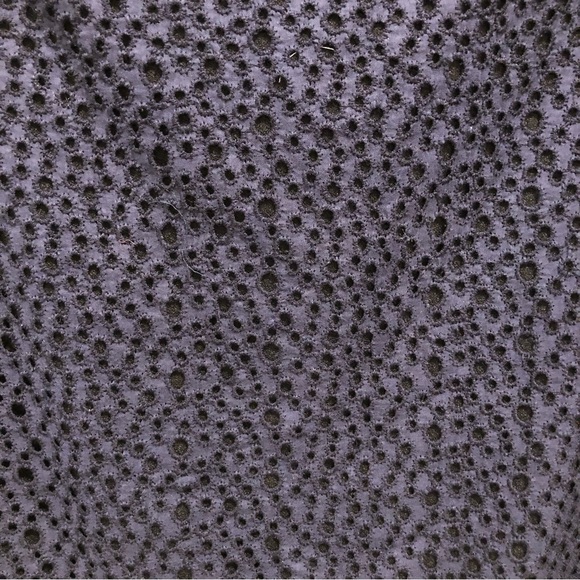 Tibi off the shoulder, dark navy blue top with small hole patters. Size 0. - Picture 10 of 10